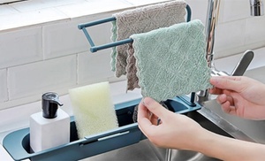 One or Two Telescopic Storage Sink Racks