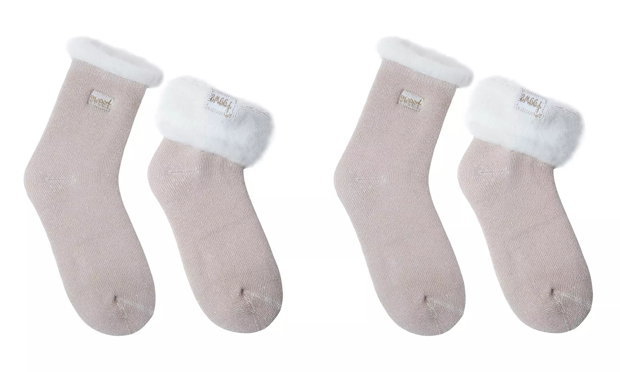 Chaussettes douces avec doublure en polaire