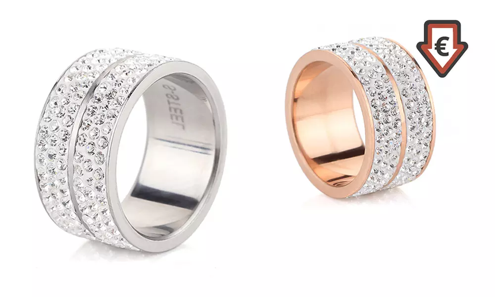 Eleganter Ring veredelt mit Kristallen von Swarovski® - Primary Image