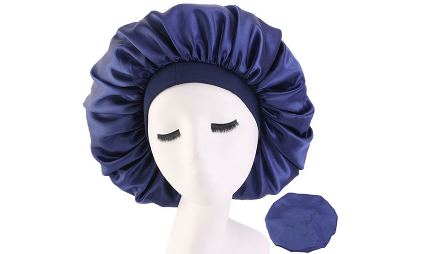 Image 6: Bonnet de nuit pour protection des cheveux 