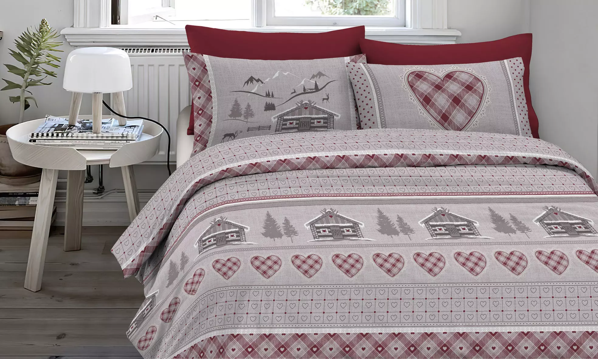 Parure copripiumino in Flanella Chalet