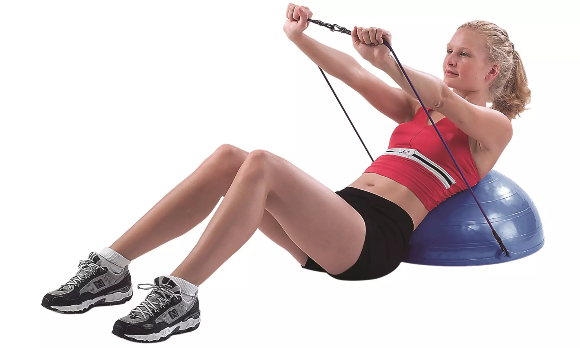 CanDo Core-Training 21" Dome with Resistance Bands - Primary Image