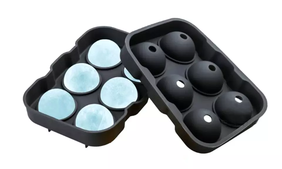 Moule à glaçons en silicone alimentaire, 6 glaçons