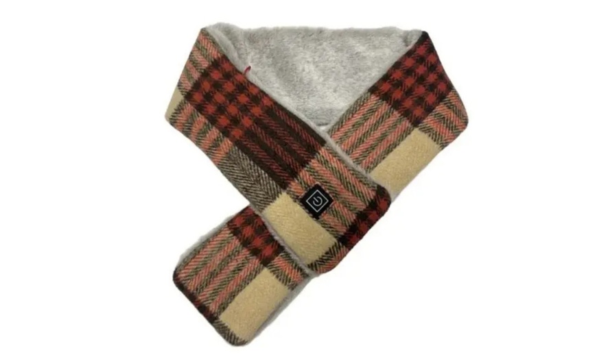 Image 6: USB Heated Plaid Scarf 