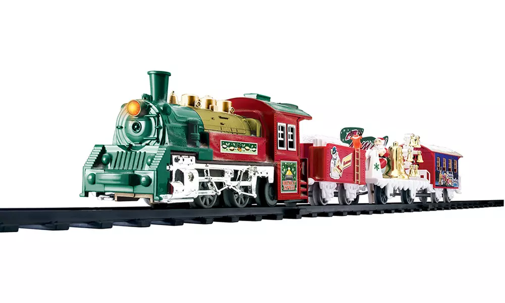 Holiday Express Electric Animated Train Playset with Light, Sound and 1m Track - Primary Image