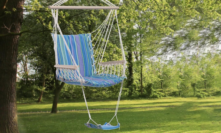 Image 2: Outsunny Hammock Swing Chair