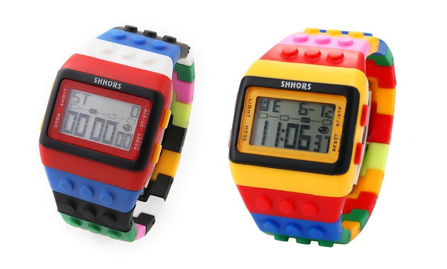 Image 6: Two Colourful Brick Watches