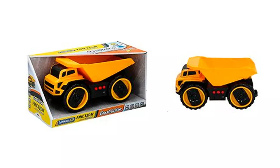 Camion benne de chantier électrique avec jeu de lumières et sons pour enfant - Second Medium