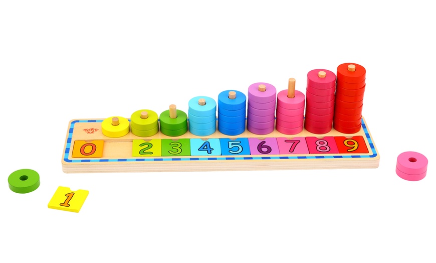 Image 1: Tooky Toys Counting Stacker