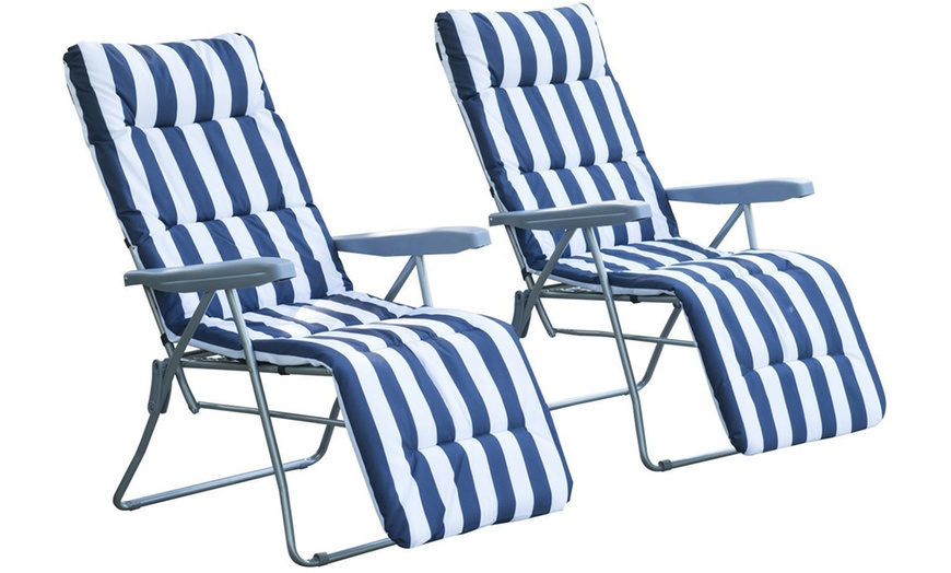 Image 6: Outsunny Patio Recliners