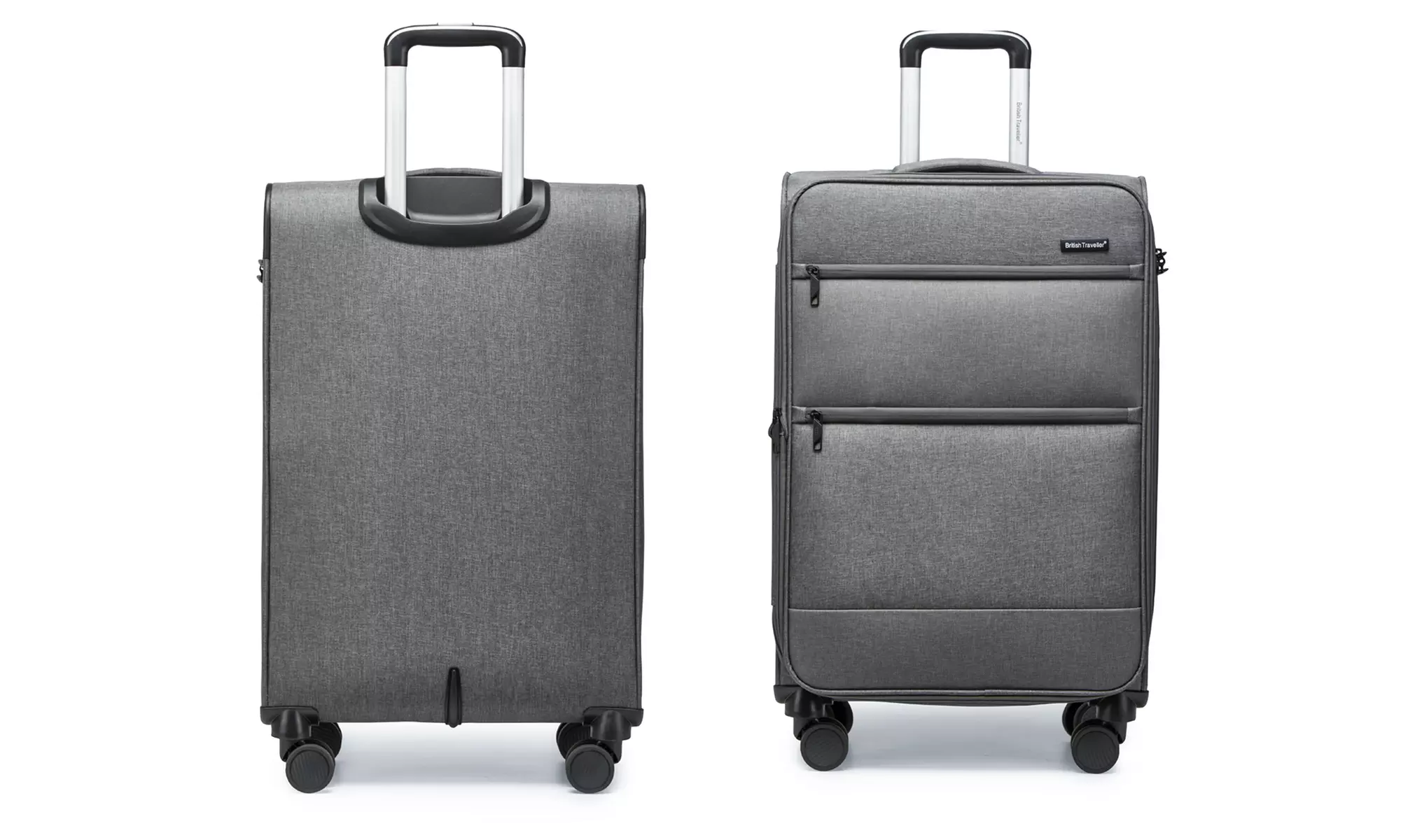 One- or Three-Piece British Traveller Luggage with TSA Lock & Wheels