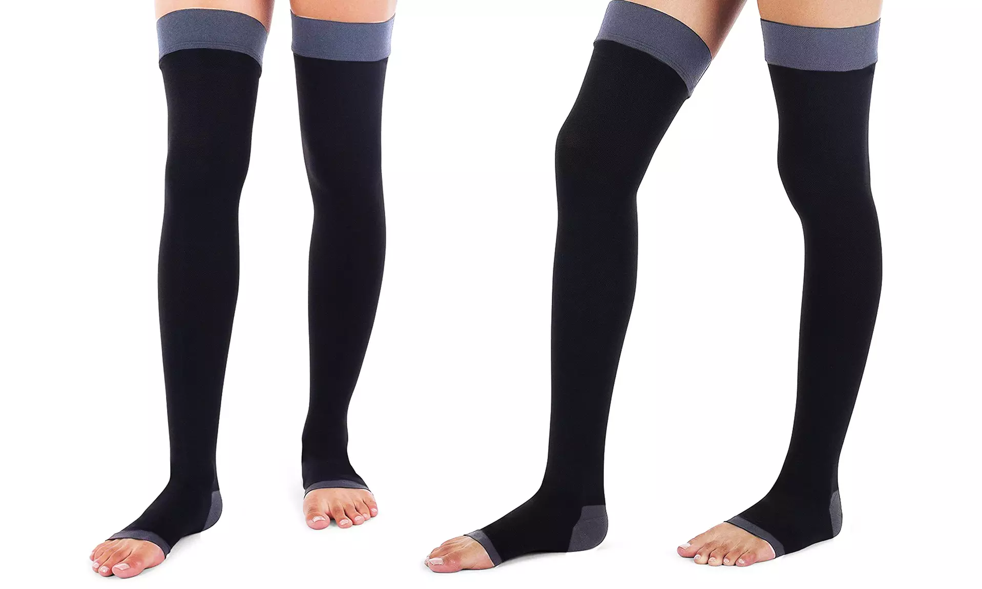 Women's Overnight Compression Thigh Highs (1-Pair) - Second Medium