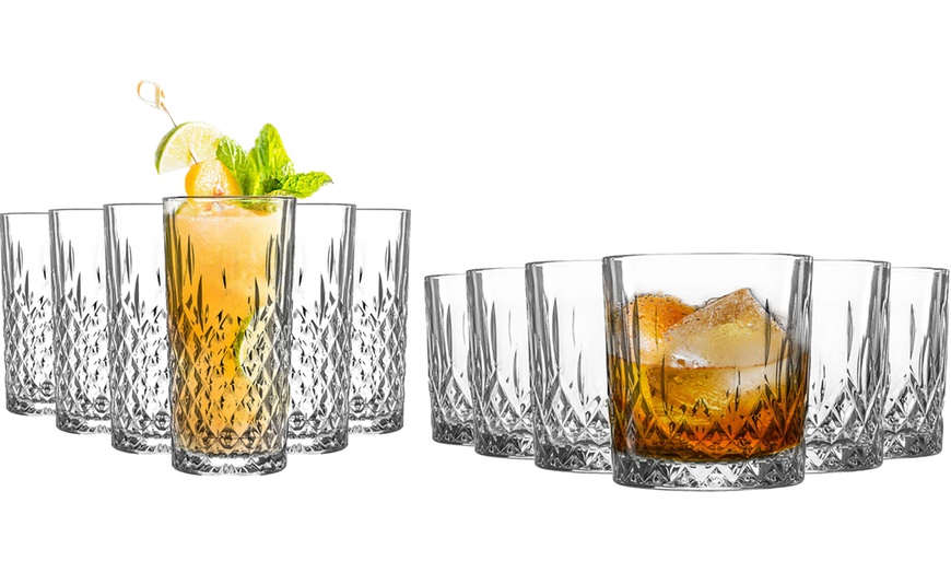 Image 9: 6 or 12 Argon Tableware Prysm Tumbler or Highball Glasses