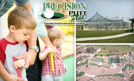 $20 for Five Rounds of Mini-Golf and 13 Batting Cage Tokens at Precision Putt Plus in Lafayette - Primary Image