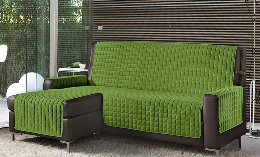 Image 25: Omkeerbare gewatteerde bankhoes