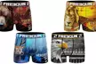 Lot de 4 boxers Freegun imprimé animal, taille au choix - Second Medium