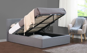 Fabric Ottoman Bed Frame with Optional Mattress