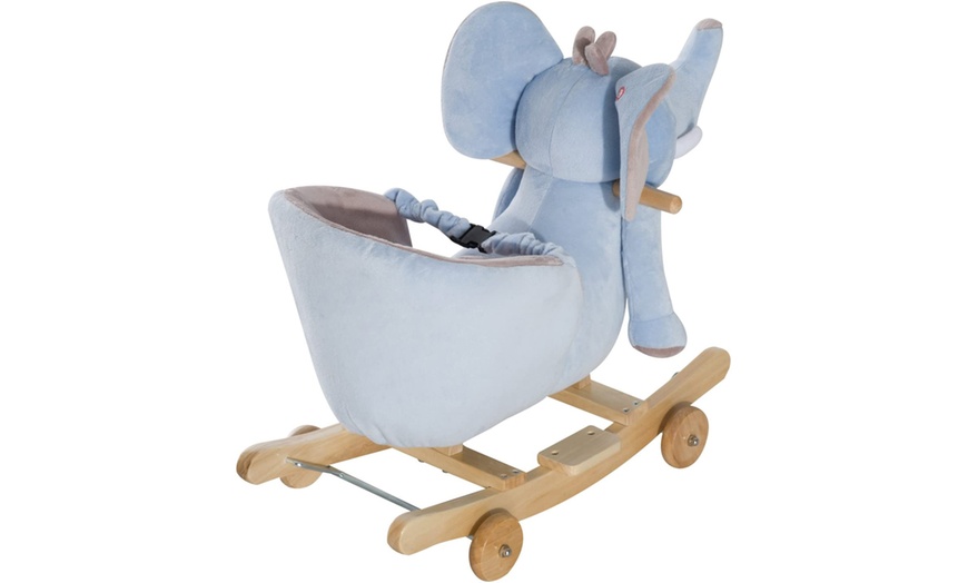 Image 3: Ride-On Rocking Elephant Toy