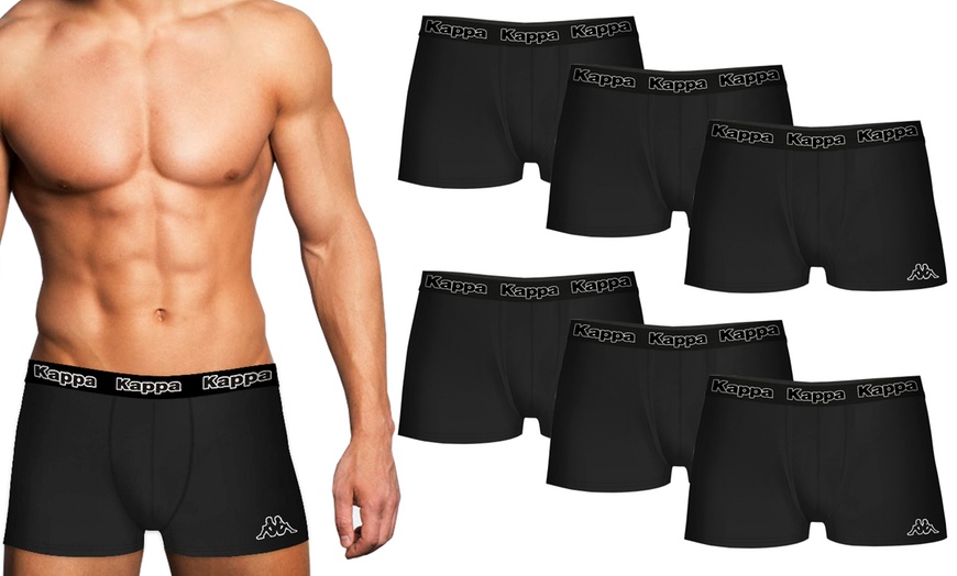 Image 3: Six-Pack of Kappa Black Boxers