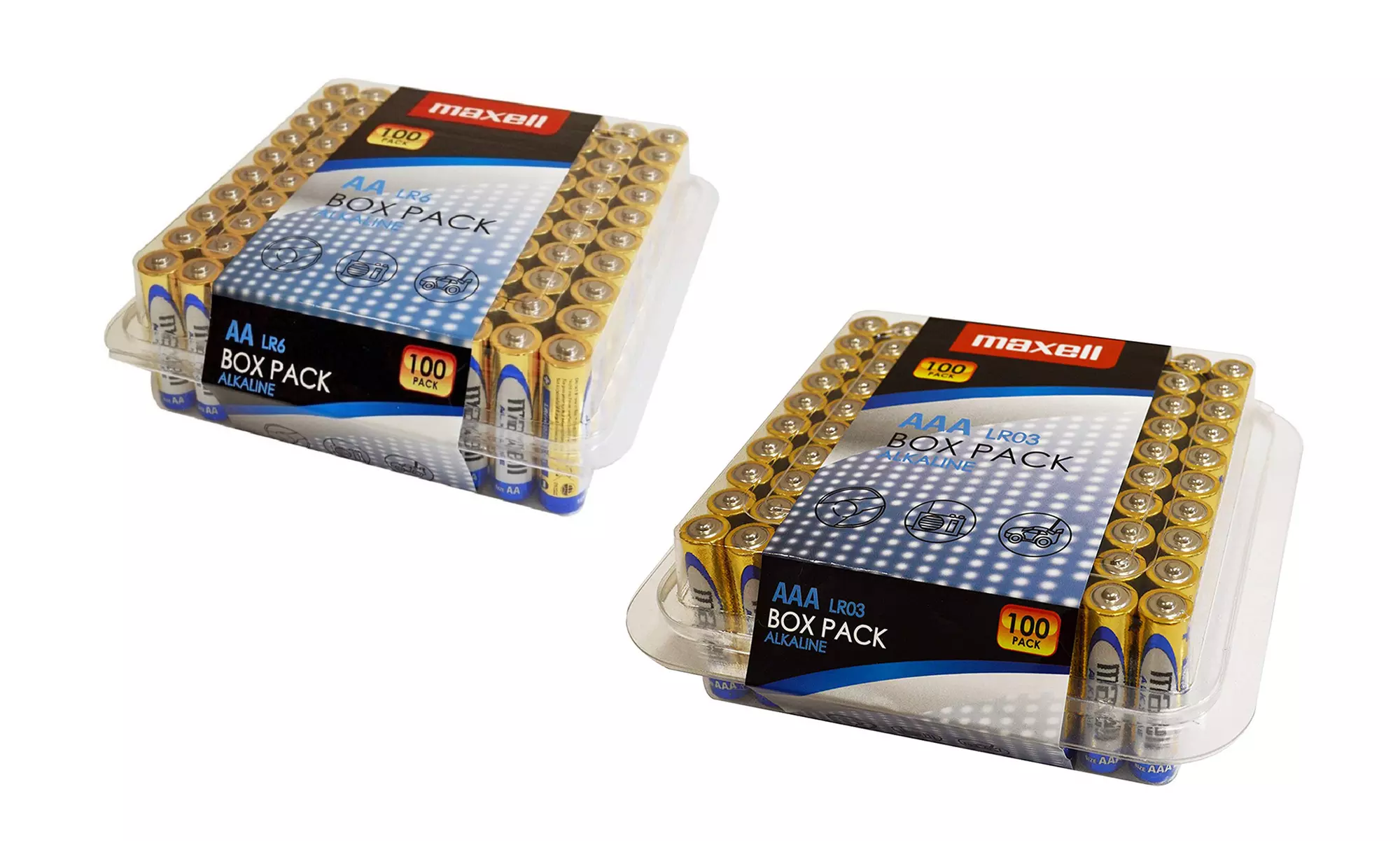 Fino a 200 batterie alcaline Maxell AA e AAA alcaline