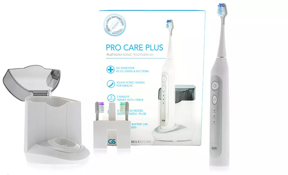 Pro Care Platinum Sonic Toothbrush with UV Base or Set of Replacement Heads from $6.99–$49.99 - Primary Image