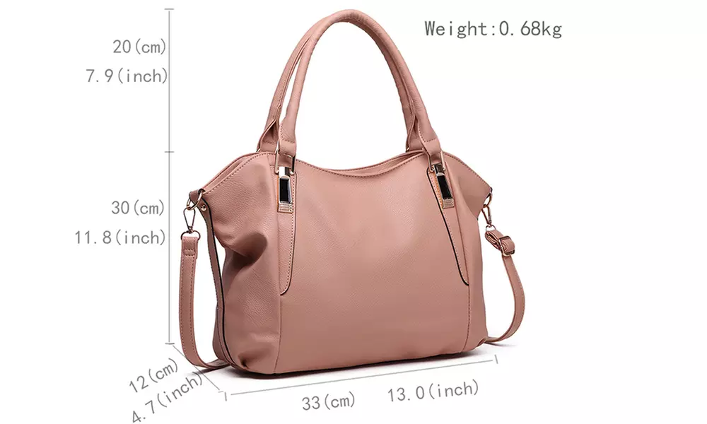 PU Leather Hobo Shoulder Bag Tote Bag