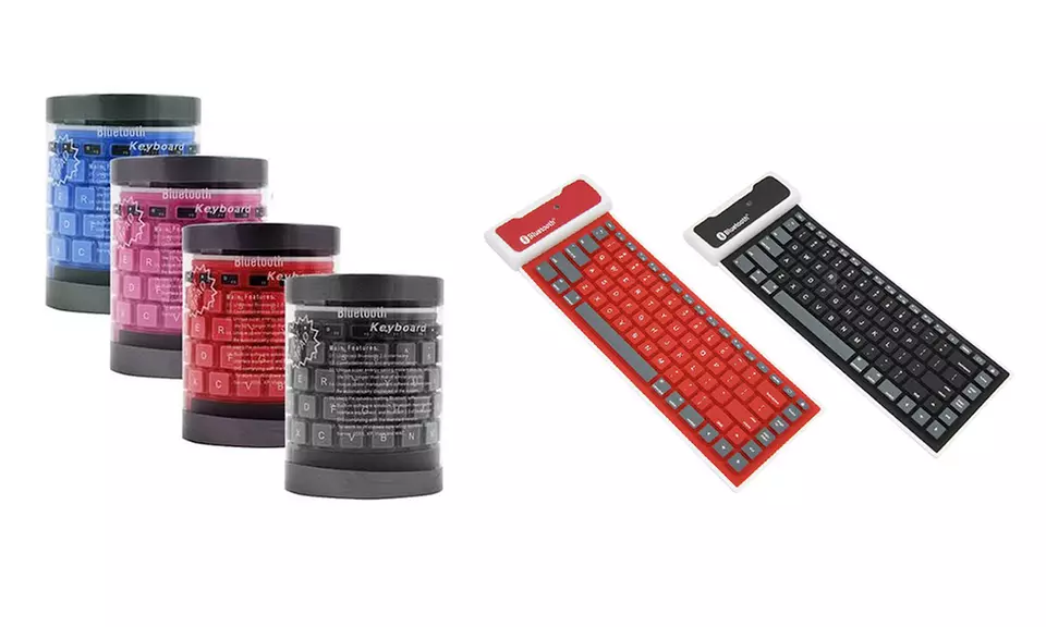 Flexible Mini Bluetooth Silicone Keyboard - Primary Image