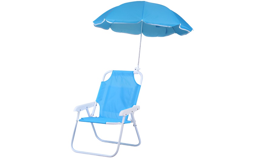 Image 5: Kinderstoel met parasol