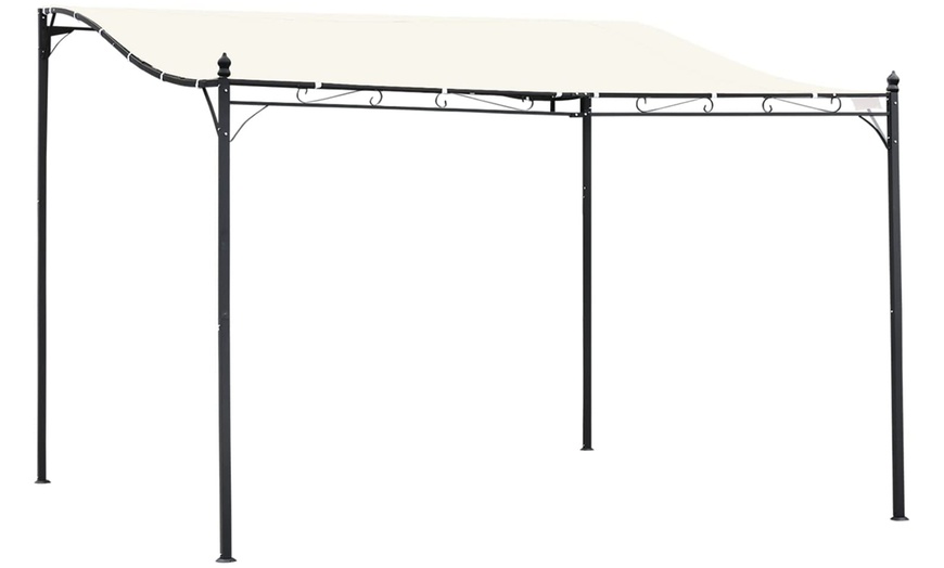 Image 2: Outsunny 4m x 3m Metal Pergola Canopy