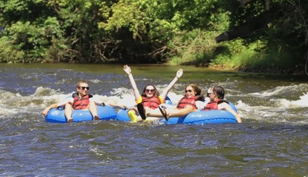 Tubing Rental for One with Deluxe Tube (Weekdays Only) - Bucks County River Country in Point Pleasant, PA