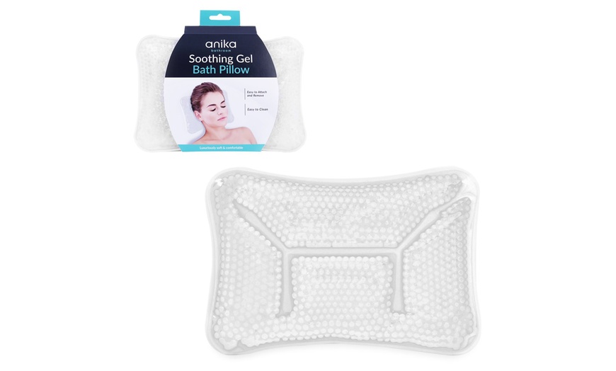 Image 2: Soothing Gel Bath Pillow