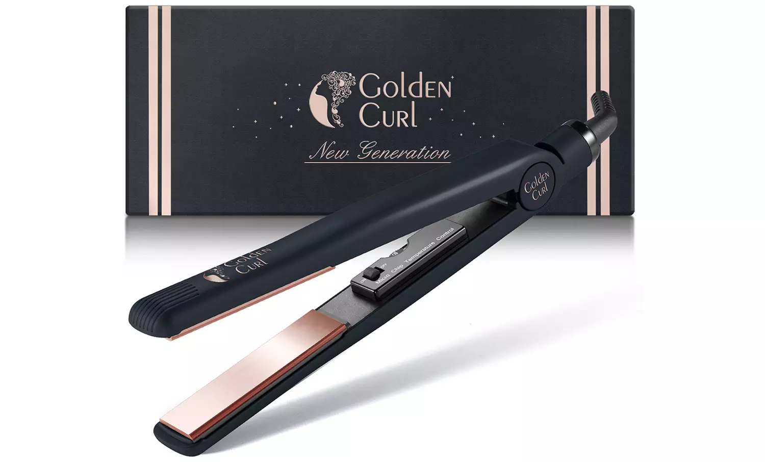 Golden Curl Haarglätter in Roségold, inkl. Versand - Primary Image
