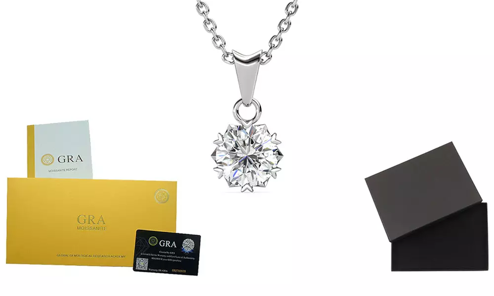 Diamanten hart ketting