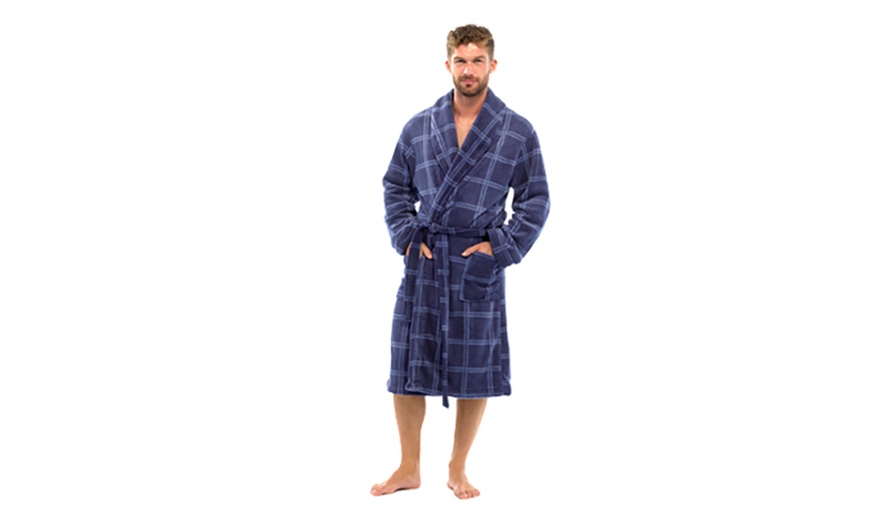 Image 6: Men's Fleece Dressing Gowns