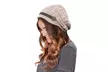1x oder 2x Damen-Beanie-Mütze mit dekorativen Knöpfen in Schwarz, Beige oder Rosa - Second Medium