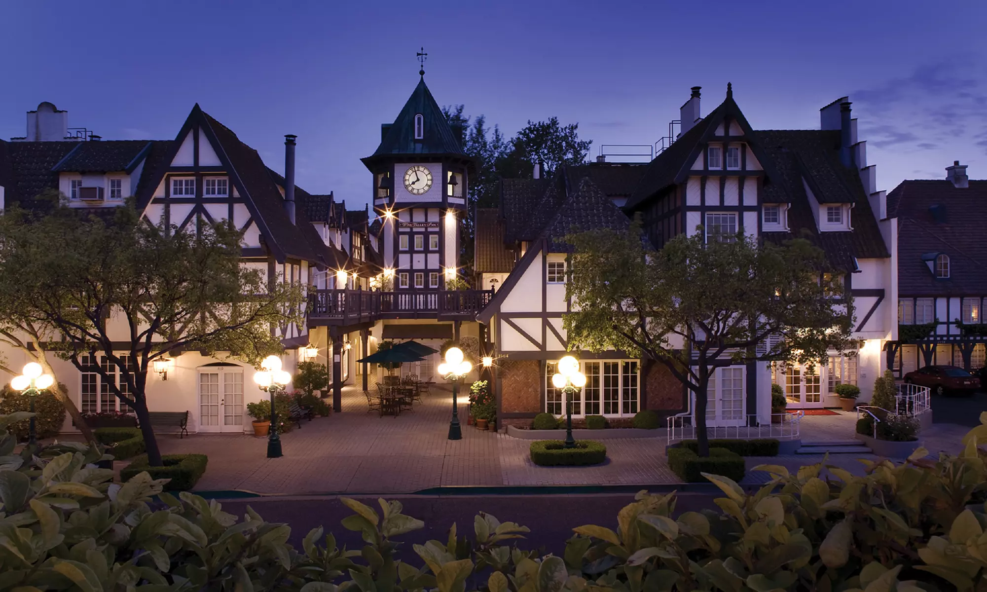1, 2, or 3 Nights for Two in a Village Tower King Room with Welcome Basket at Wine Valley Inn & Cottages in Solvang, CA - Primary Image
