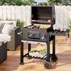 Image 19: Charcoal BBQ Grill with a Trolley in Various Sizes