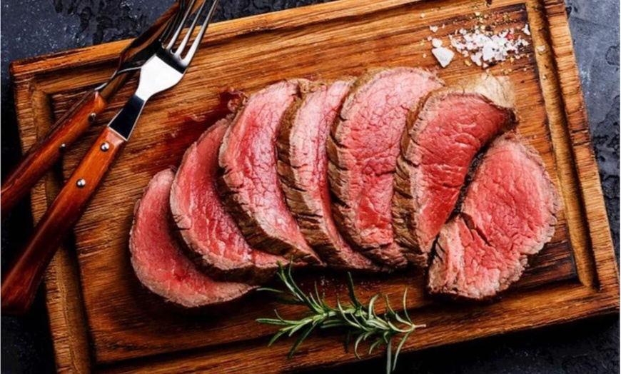 Image 2: Chateaubriand Dining with a Glass of Wine at Farndon Ferry