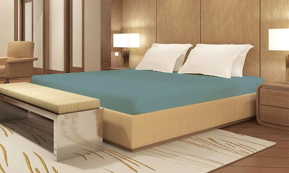 Lenzuolo sotto con angoli in puro cotone alta qualità Made in Italy