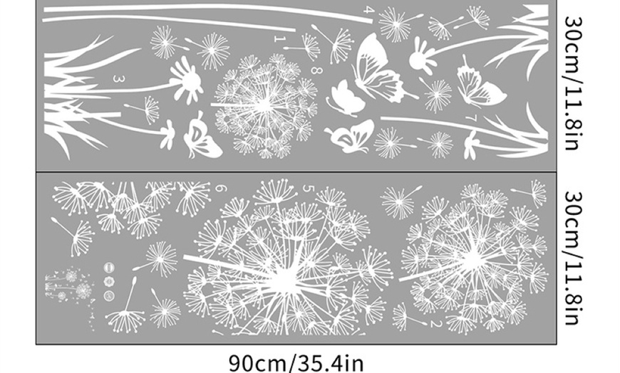 Image 8: Wandaufkleber mit Pusteblumen-Motiv