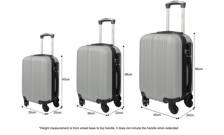 Image 18: Three-Piece Luggage Set with Spinner Wheels and Secure Locks