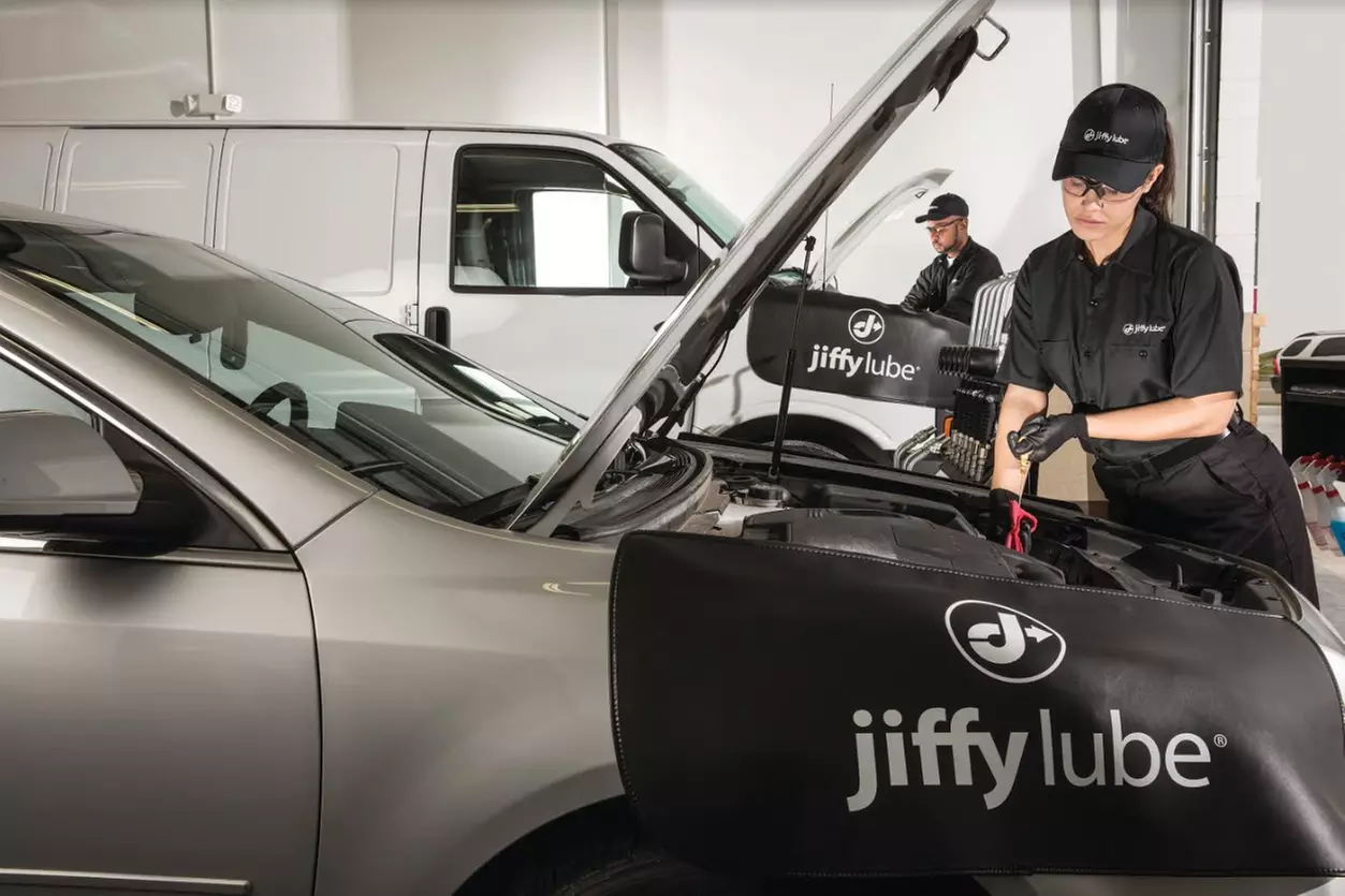 Oil Change and Rain-X Windshield Treatment at Jiffy Lube (Up to 34% Off). Three Options Available. - Primary Image