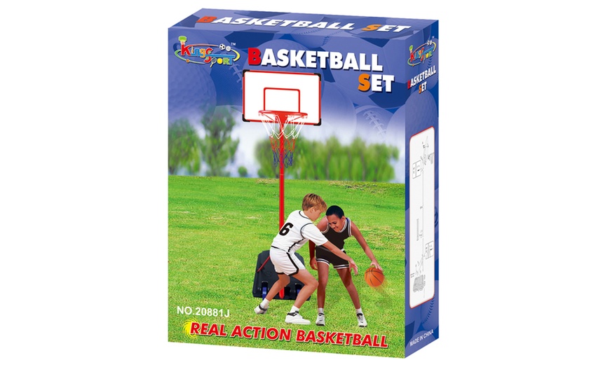 Image 27: Kids' Basketball Set with Ball