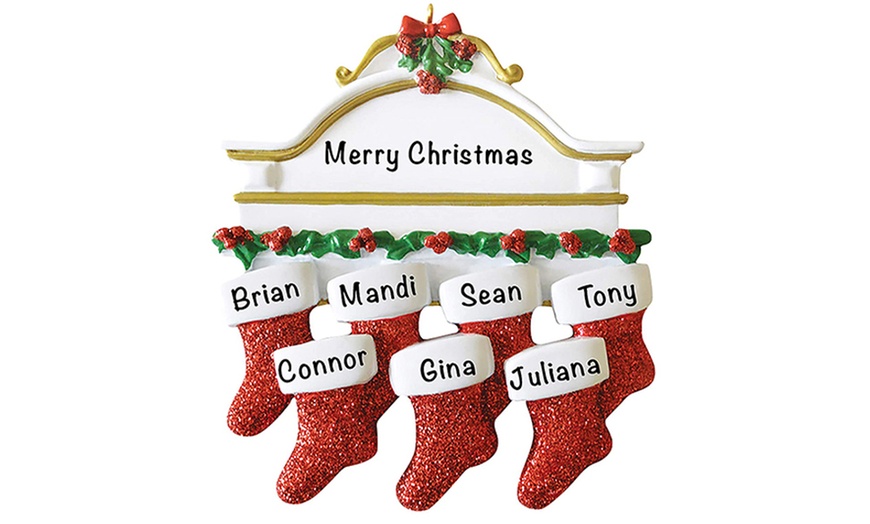 Image 7: Personalised Socks Family Christmas Tree Ornament