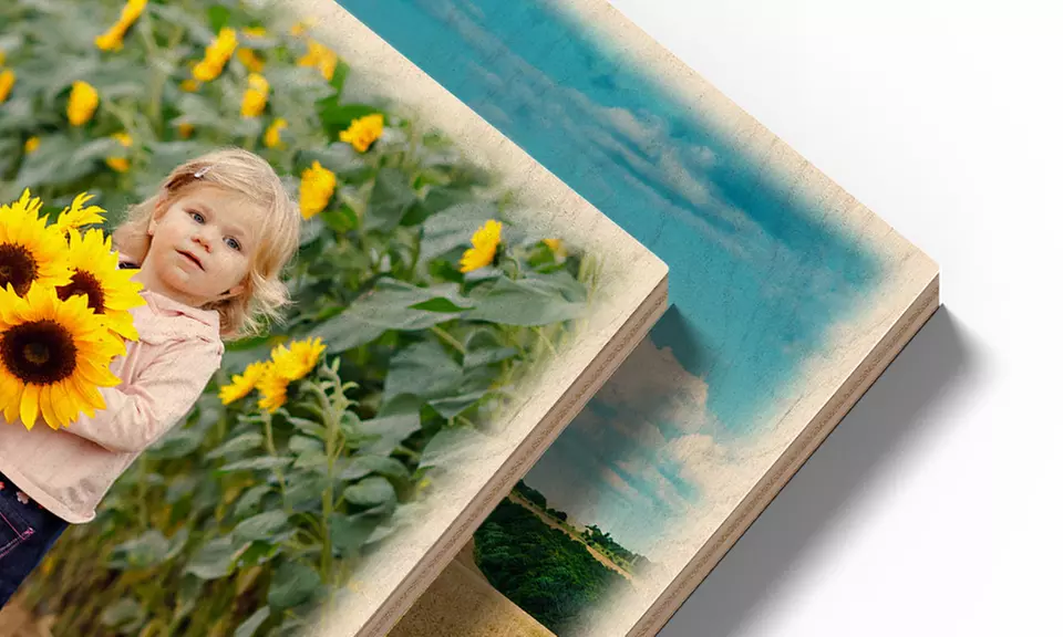 1 of 2 keer je foto afgedrukt op hout bij Photo Gifts