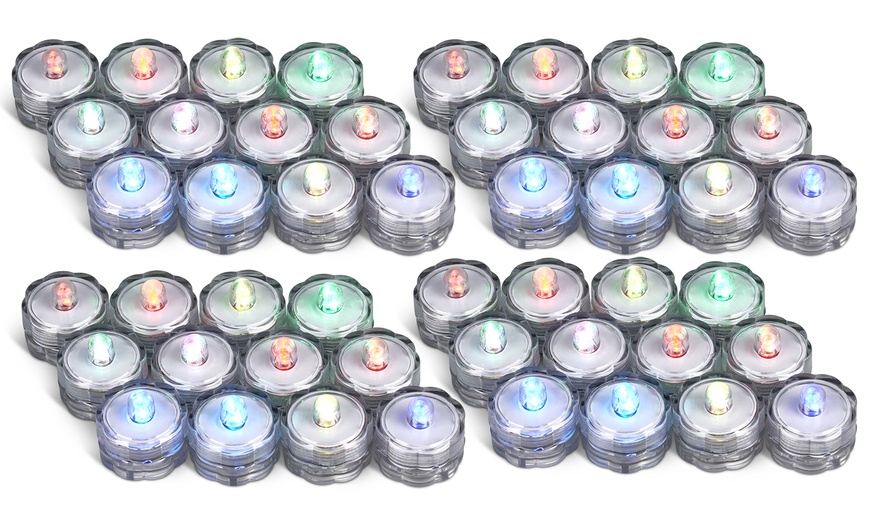 Image 7: Mini Water-resistant Colour-Changing LED Tealight Candles