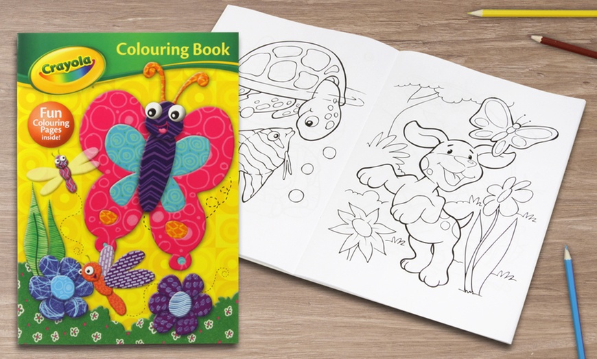 Image 3: Crayola Colouring + Sticker Books