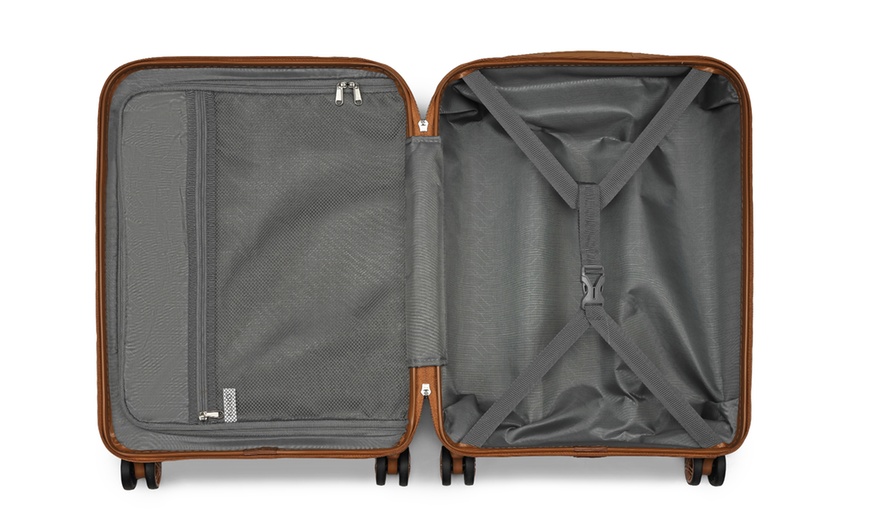 Image 5: Lightweight Hard Shell ABS+PC Suitcase with TSA Lock 