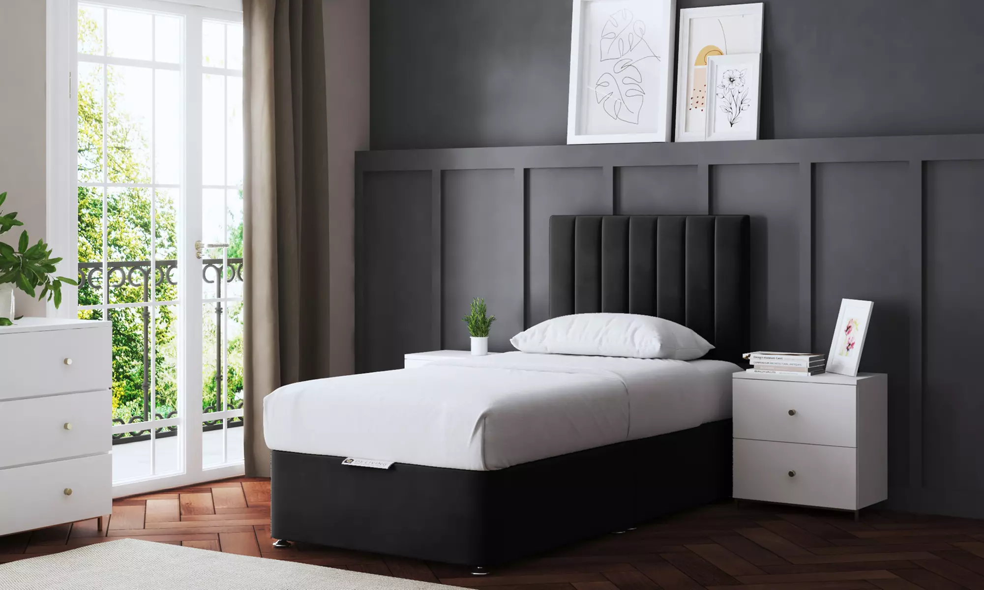 Amelia Panel Divan Bed