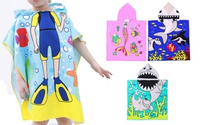 Kids Novelty Hooded Swim Towel